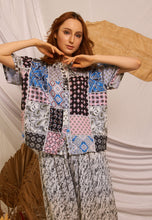 Load image into Gallery viewer, Marsha Shirt Blue Mix Print